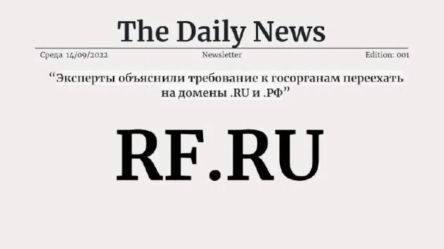 Эксперты объяснили требование к госорганам переехать на домены .RU и .РФ